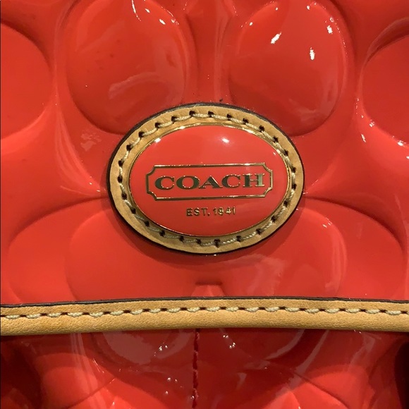 Coach crossbody orange bag - Picture 2 of 5